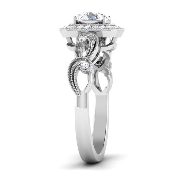 0.90 ct Natural Diamond Solitaire Engagement Wedding Rings 14k Gold - Image 4
