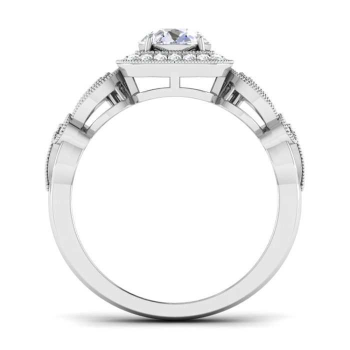 0.90 ct Natural Diamond Solitaire Engagement Wedding Rings 14k Gold - Image 5