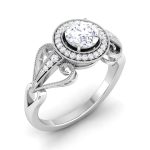0.87 ct Natural Diamond Solitaire Engagement Wedding Rings 14k Gold