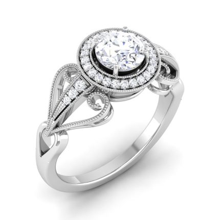 0.87 ct Natural Diamond Solitaire Engagement Wedding Rings 14k Gold