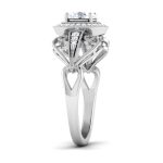 0.87 ct Natural Diamond Solitaire Engagement Wedding Rings 14k Gold - Image 4