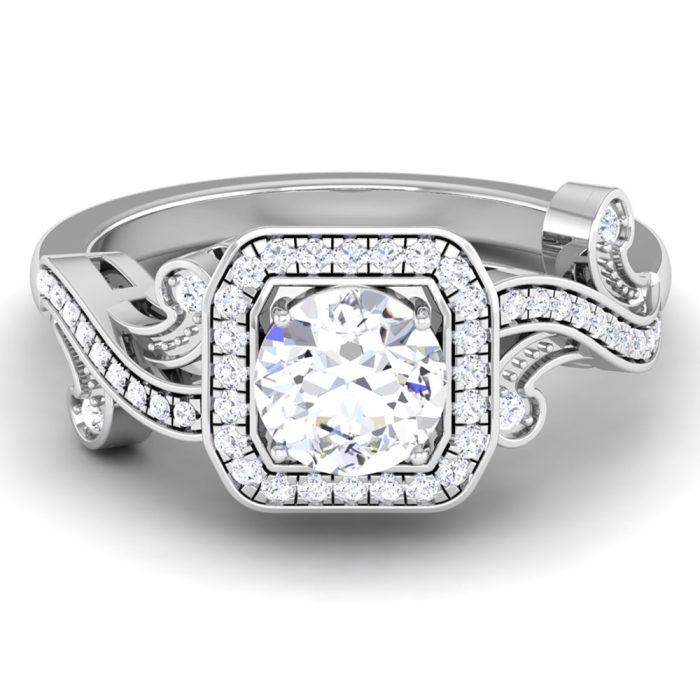 0.95 ct Natural Diamond Solitaire Engagement Wedding Rings 14k Gold - Image 2