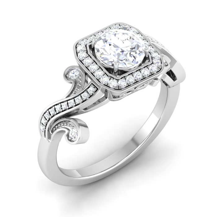 0.95 ct Natural Diamond Solitaire Engagement Wedding Rings 14k Gold - Image 1