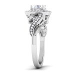 0.95 ct Natural Diamond Solitaire Engagement Wedding Rings 14k Gold - Image 4