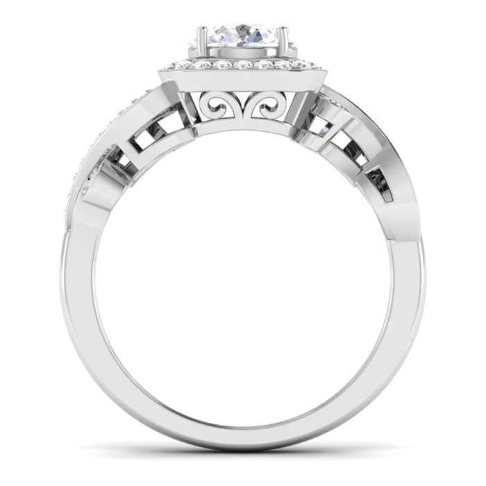0.95 ct Natural Diamond Solitaire Engagement Wedding Rings 14k Gold - Image 5