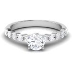 1/2 ct Natural Diamond Solitaire Engagement Wedding Rings 14k Gold - Image 2