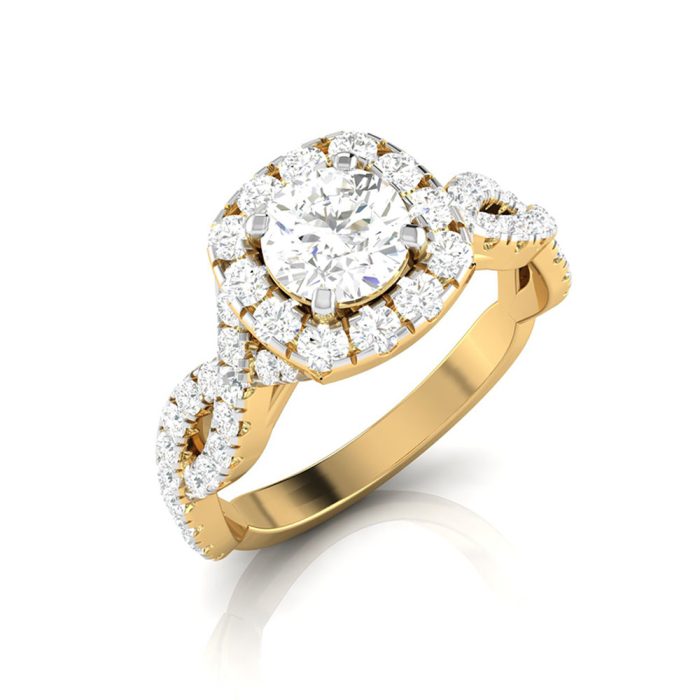 0.91 ct Natural Diamond Solitaire Engagement Wedding Rings 14k Gold - Image 1