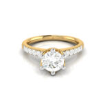0.55 CT Natural Diamond Solitaire Engagement Wedding Rings 14k Gold - Image 8