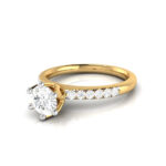 0.55 CT Natural Diamond Solitaire Engagement Wedding Rings 14k Gold - Image 9