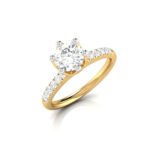 0.55 CT Natural Diamond Solitaire Engagement Wedding Rings 14k Gold