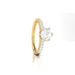 0.55 CT Natural Diamond Solitaire Engagement Wedding Rings 14k Gold - Image 11