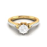 0.50 ct Natural Diamond Solitaire Engagement Wedding Rings 14k Gold - Image 3