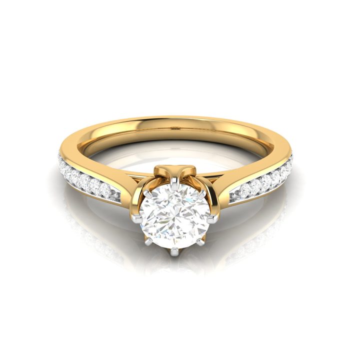 0.50 ct Natural Diamond Solitaire Engagement Wedding Rings 14k Gold - Image 3