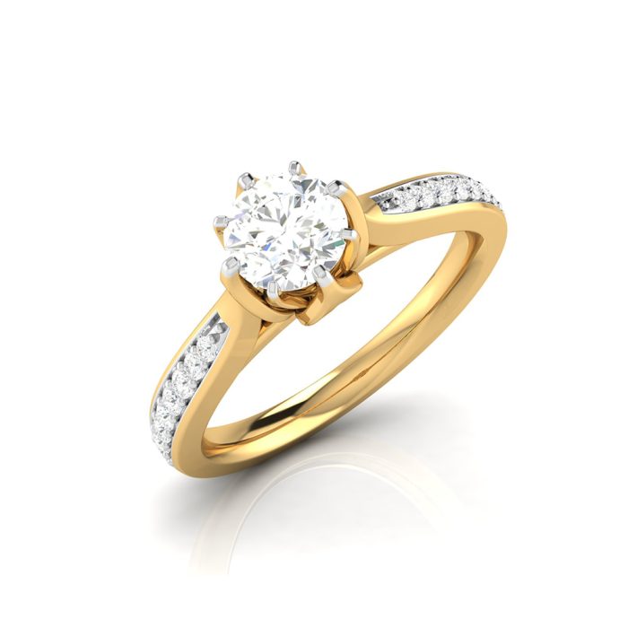 0.50 ct Natural Diamond Solitaire Engagement Wedding Rings 14k Gold - Image 1