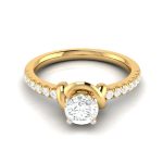 0.50 ct Natural Diamond Solitaire Engagement Wedding Rings 14k Gold - Image 8
