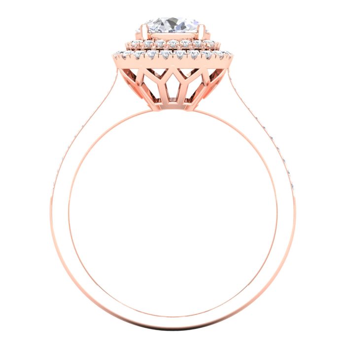 1.36 ct Natural Diamond Solitaire Engagement Wedding Rings 14k Gold - Image 5
