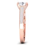 1.34 ct Natural Diamond Solitaire Engagement Wedding Rings14k Gold - Image 4