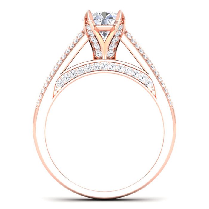 1.34 ct Natural Diamond Solitaire Engagement Wedding Rings14k Gold - Image 5