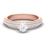 1.09 ct Natural Diamond Solitaire Engagement Wedding Rings14k Gold - Image 2