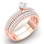 1.09 ct Natural Diamond Solitaire Engagement Wedding Rings14k Gold