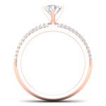 1.09 ct Natural Diamond Solitaire Engagement Wedding Rings14k Gold - Image 5