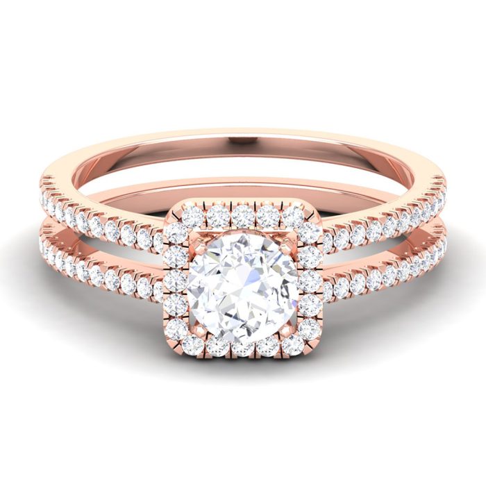 1.02 ct Natural Diamond Solitaire Engagement Wedding Rings14k Gold - Image 2