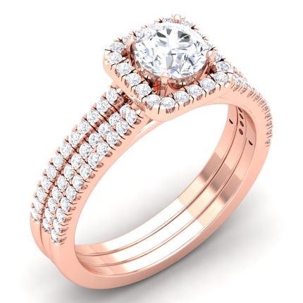 1.02 ct Natural Diamond Solitaire Engagement Wedding Rings14k Gold