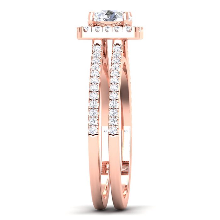 1.02 ct Natural Diamond Solitaire Engagement Wedding Rings14k Gold - Image 4