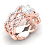 1.13 ct Natural Diamond Solitaire Engagement Wedding Rings14k Gold
