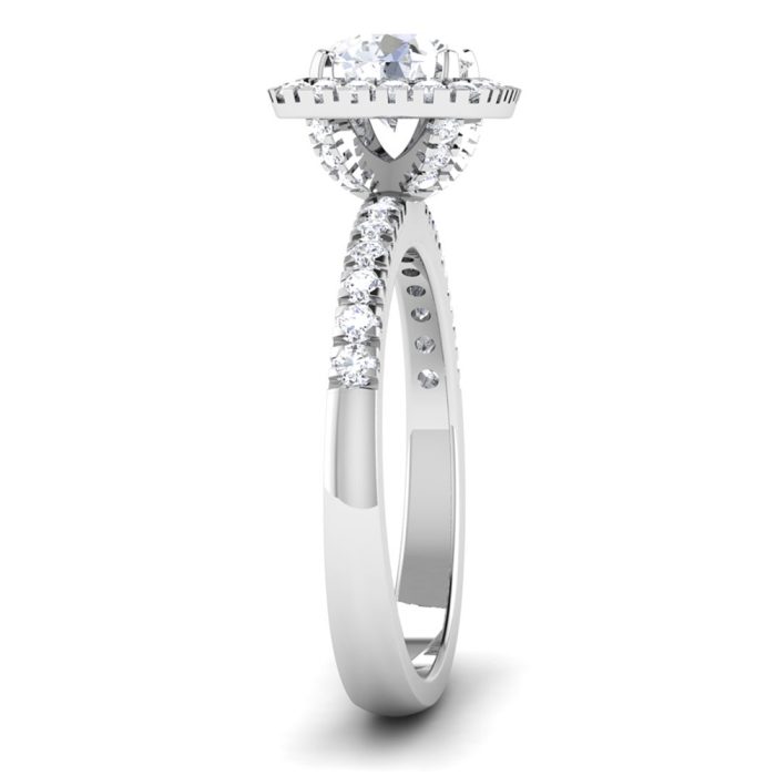 1.25 ct Natural Diamond Solitaire Engagement Wedding Rings14k Gold - Image 4