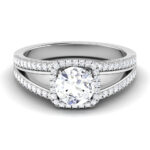 1.02 ct Natural Diamond Solitaire Engagement Wedding Rings14k Gold - Image 2