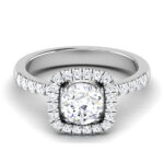 1.23 ct Natural Diamond Solitaire Engagement Wedding Rings14k Gold - Image 2