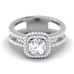 1.46 ct Natural Diamond Solitaire Engagement Wedding Rings14k Gold - Image 2