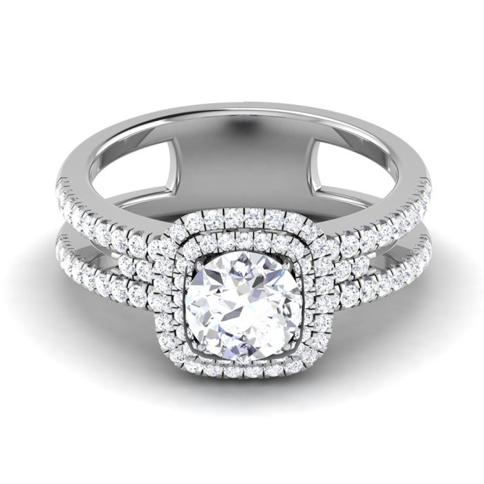 1.46 ct Natural Diamond Solitaire Engagement Wedding Rings14k Gold - Image 2