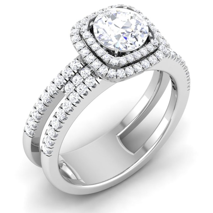 1.46 ct Natural Diamond Solitaire Engagement Wedding Rings14k Gold - Image 1