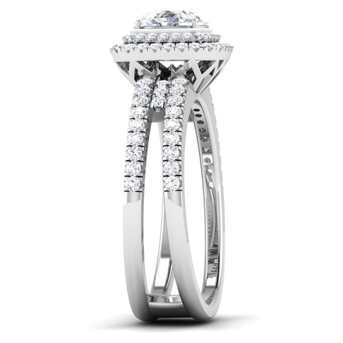 1.46 ct Natural Diamond Solitaire Engagement Wedding Rings14k Gold - Image 4