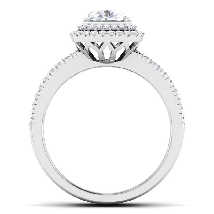 1.46 ct Natural Diamond Solitaire Engagement Wedding Rings14k Gold - Image 5