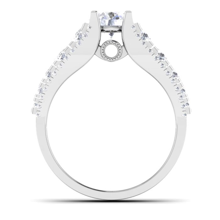 1.63 ct Natural Diamond Solitaire Engagement Wedding Rings14k Gold - Image 5