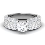 1.33 ct Natural Diamond Solitaire Engagement Wedding Rings14k Gold - Image 2