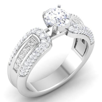1.33 ct Natural Diamond Solitaire Engagement Wedding Rings14k Gold
