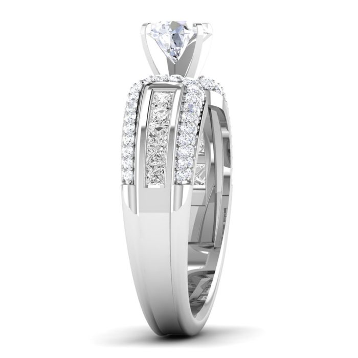 1.33 ct Natural Diamond Solitaire Engagement Wedding Rings14k Gold - Image 4