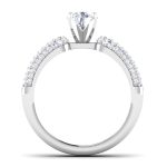 1.33 ct Natural Diamond Solitaire Engagement Wedding Rings14k Gold - Image 5