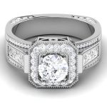 1.52 ct Natural Diamond Solitaire Engagement Wedding Rings14k Gold - Image 2
