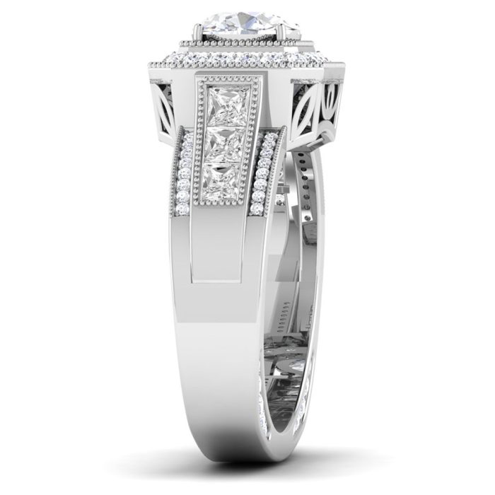 1.52 ct Natural Diamond Solitaire Engagement Wedding Rings14k Gold - Image 4