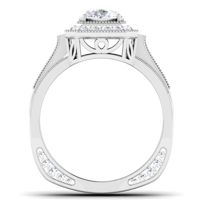 1.52 ct Natural Diamond Solitaire Engagement Wedding Rings14k Gold - Image 5