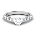 1.07ct Natural Diamond Solitaire Engagement Wedding Rings14k Gold - Image 2