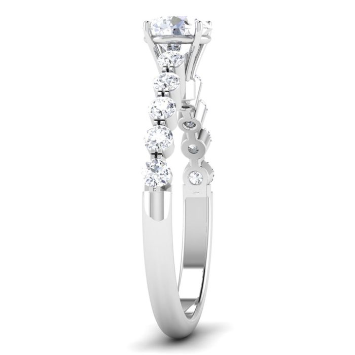 1.07ct Natural Diamond Solitaire Engagement Wedding Rings14k Gold - Image 4