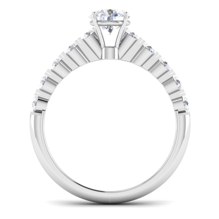 1.07ct Natural Diamond Solitaire Engagement Wedding Rings14k Gold - Image 5