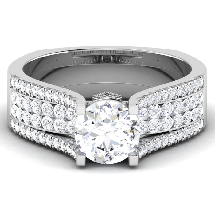 1.77 ct Natural Diamond Solitaire Engagement Wedding Rings14k Gold - Image 2