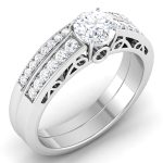 1.09 ct Natural Diamond Solitaire Engagement Wedding Rings14k Gold